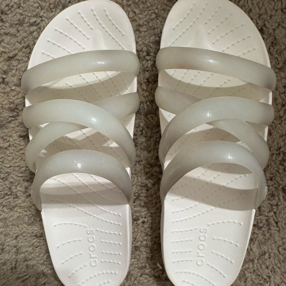 CROCS Women's Translucent White Sandals